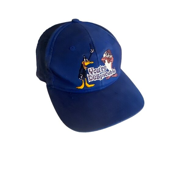 Your Despicable Warner Bros Daffy Duck Taz Blue Baseball Hat Cap Adjustable - Picture 1 of 5